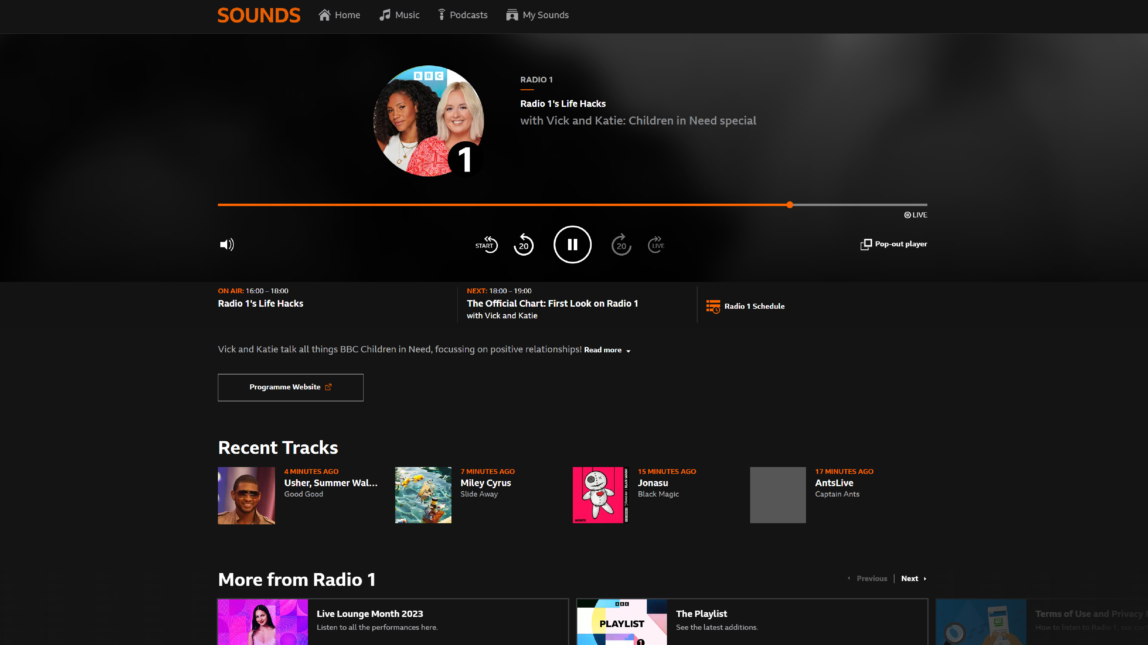 BBC Sounds screenshot